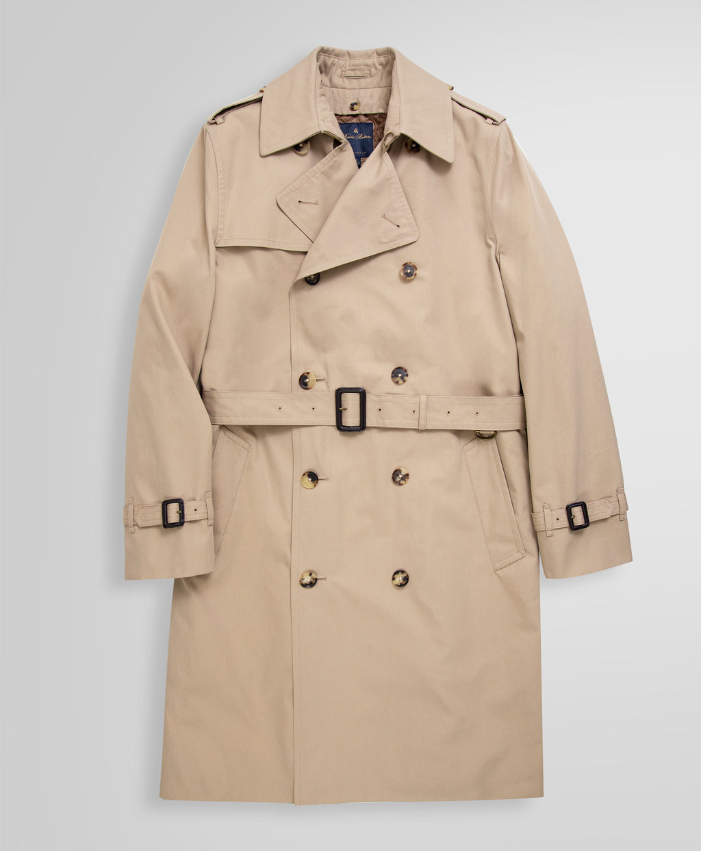Double-Breasted Khaki Trench - Brooks Brothers Canada