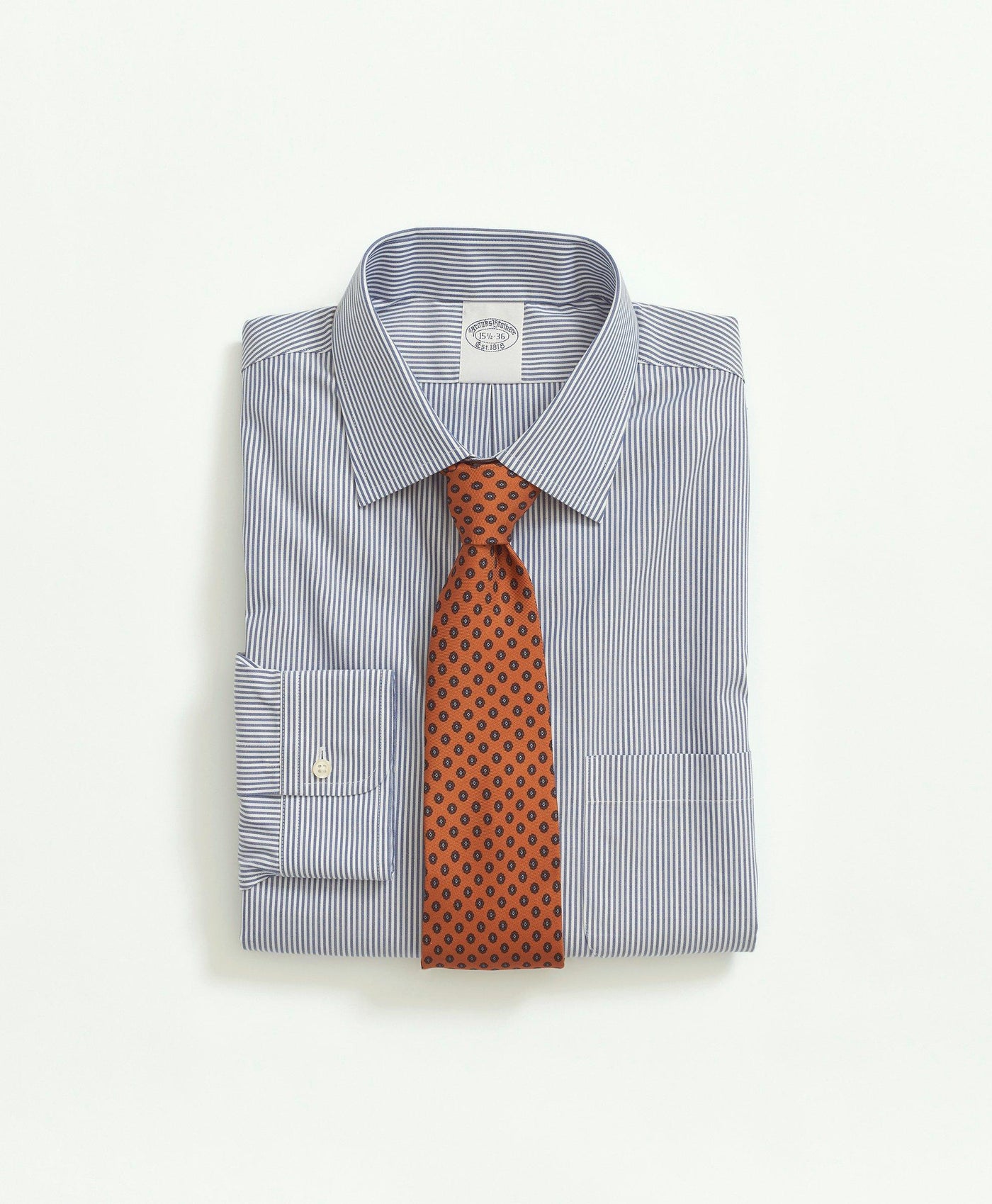 Stretch Regular-Fit Dress Shirt, Non-Iron Pinpoint Ainsley Collar Candy Stripe - Brooks Brothers Canada