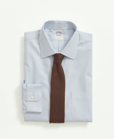 Stretch Regular-Fit Dress Shirt, Non-Iron Pinpoint Ainsley Collar Candy Stripe - Brooks Brothers Canada
