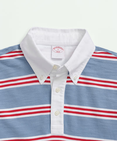 Cotton Pique Rugby Polo Shirt - Brooks Brothers Canada