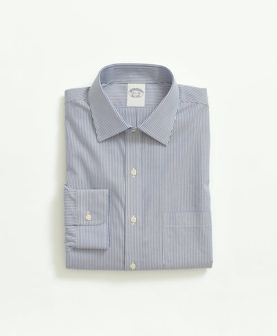Stretch Slim-Fit Dress Shirt Non-Iron Pinpoint Ainsley Collar Mini Candy Stripe - Brooks Brothers Canada