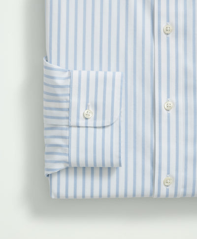 Stretch Slim-Fit Dress Shirt, Non-Iron Royal Oxford Ainsley Collar, Bengal Stripe - Brooks Brothers Canada