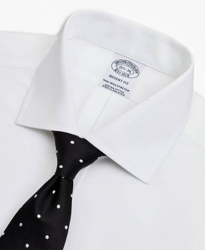 Stretch Regent Regular-Fit  Dress Shirt, Non-Iron Poplin English Collar - Brooks Brothers Canada