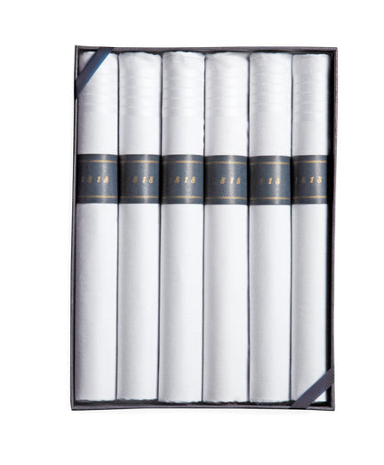 Cigar-Rolled Handkerchiefs-6pk - Brooks Brothers Canada