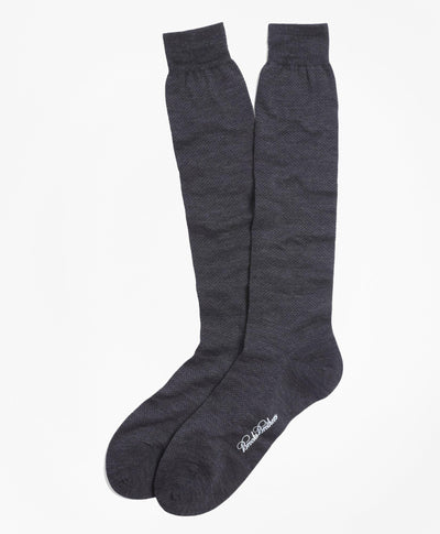 Merino Wool Mini Dot Over-the-Calf Socks - Brooks Brothers Canada
