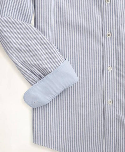 Stretch Milano Slim-Fit Sport Shirt, Non-Iron Bengal Stripe Oxford - Brooks Brothers Canada