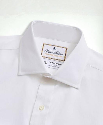 Milano Slim-Fit Brooks Brothers X Thomas Mason Cotton Pinpoint Oxford English Collar Dress Shirt - Brooks Brothers Canada