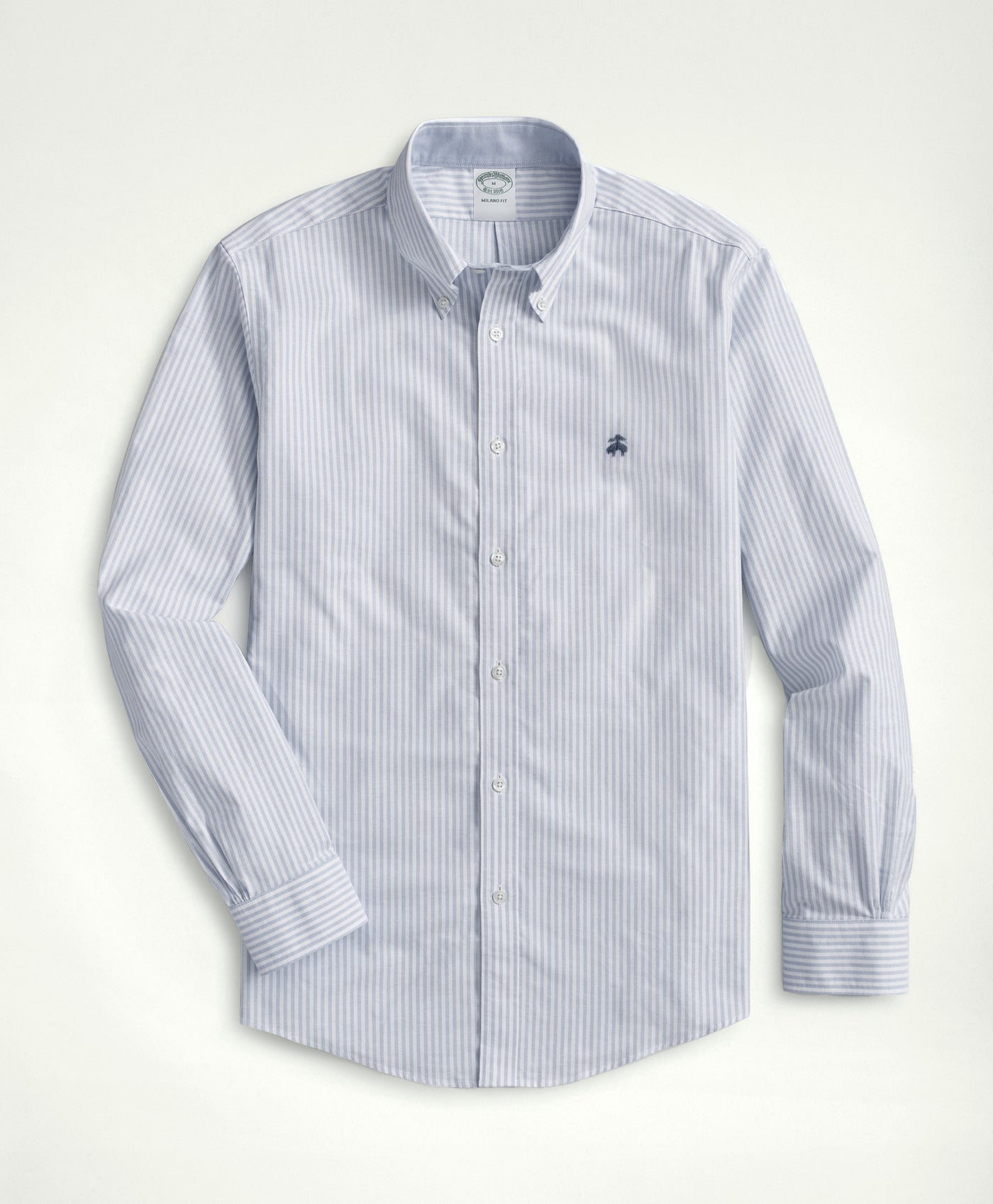 Regent Regular-Fit Stretch Non-Iron Oxford Button-Down Collar, Bengal Stripe Sport Shirt - Brooks Brothers Canada