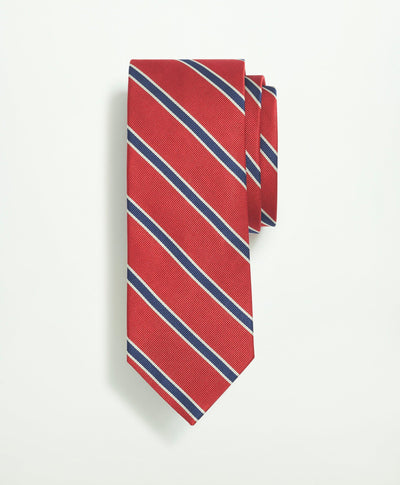 Silk Mini BB#2 Rep Stripe Tie - Brooks Brothers Canada