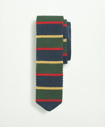 Silk Knit Stripe Tie - Brooks Brothers Canada