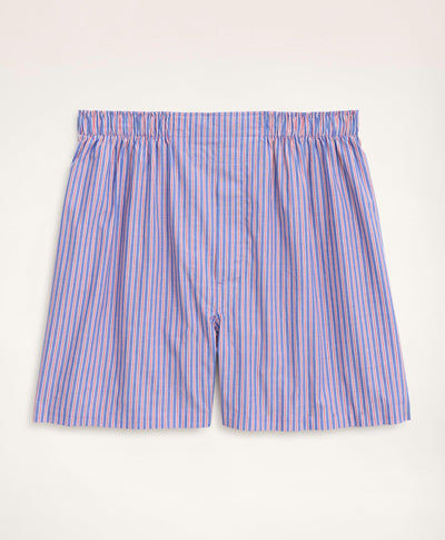 Cotton Broadcloth Striped Boxers - Brooks Brothers Canada