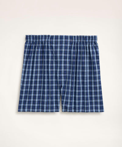Cotton Broadcloth Plaid Boxers - Brooks Brothers Canada