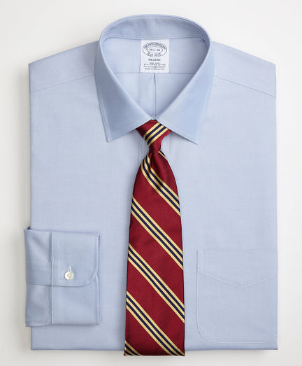 Stretch Regent Regular-Fit Dress Shirt,  Non-Iron Pinpoint Ainsley Collar - Brooks Brothers Canada