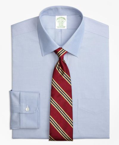 Stretch Milano Slim-Fit Dress Shirt, Non-Iron Pinpoint Ainsley Collar - Brooks Brothers Canada