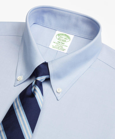 Stretch Milano Slim-Fit Dress Shirt, Non-Iron Pinpoint Button-Down Collar - Brooks Brothers Canada