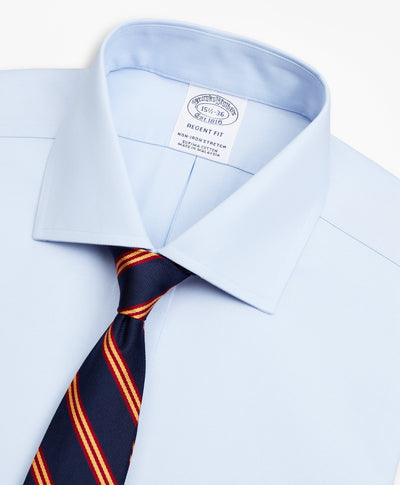 Regent Regular-Fit Dress Shirt, Non-Iron Pinpoint English Collar No Pocket - Brooks Brothers Canada