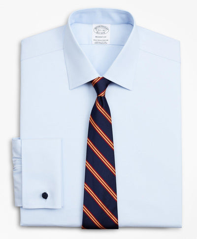 Regent Regular-Fit Dress Shirt, Non-Iron Pinpoint Ainsley Collar French Cuff Pinpoint - Brooks Brothers Canada
