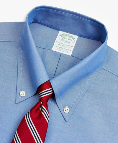 Stretch Milano Slim-Fit Dress Shirt, Non-Iron Pinpoint Button-Down Collar - Brooks Brothers Canada