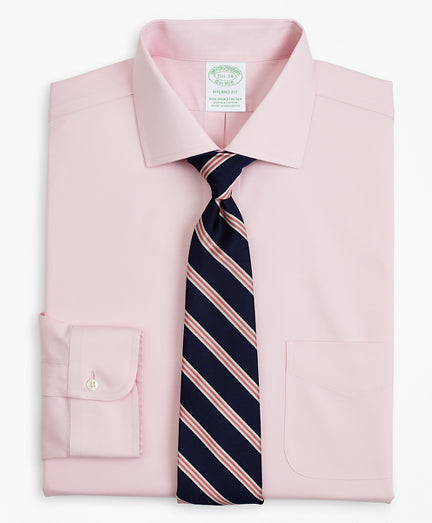 Stretch Milano Slim-Fit Dress Shirt, Non-Iron Pinpoint English Collar - Brooks Brothers Canada