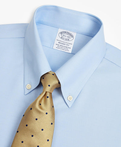 Stretch Regent Regular-Fit Dress Shirt, Non-Iron Twill Button-Down Collar - Brooks Brothers Canada
