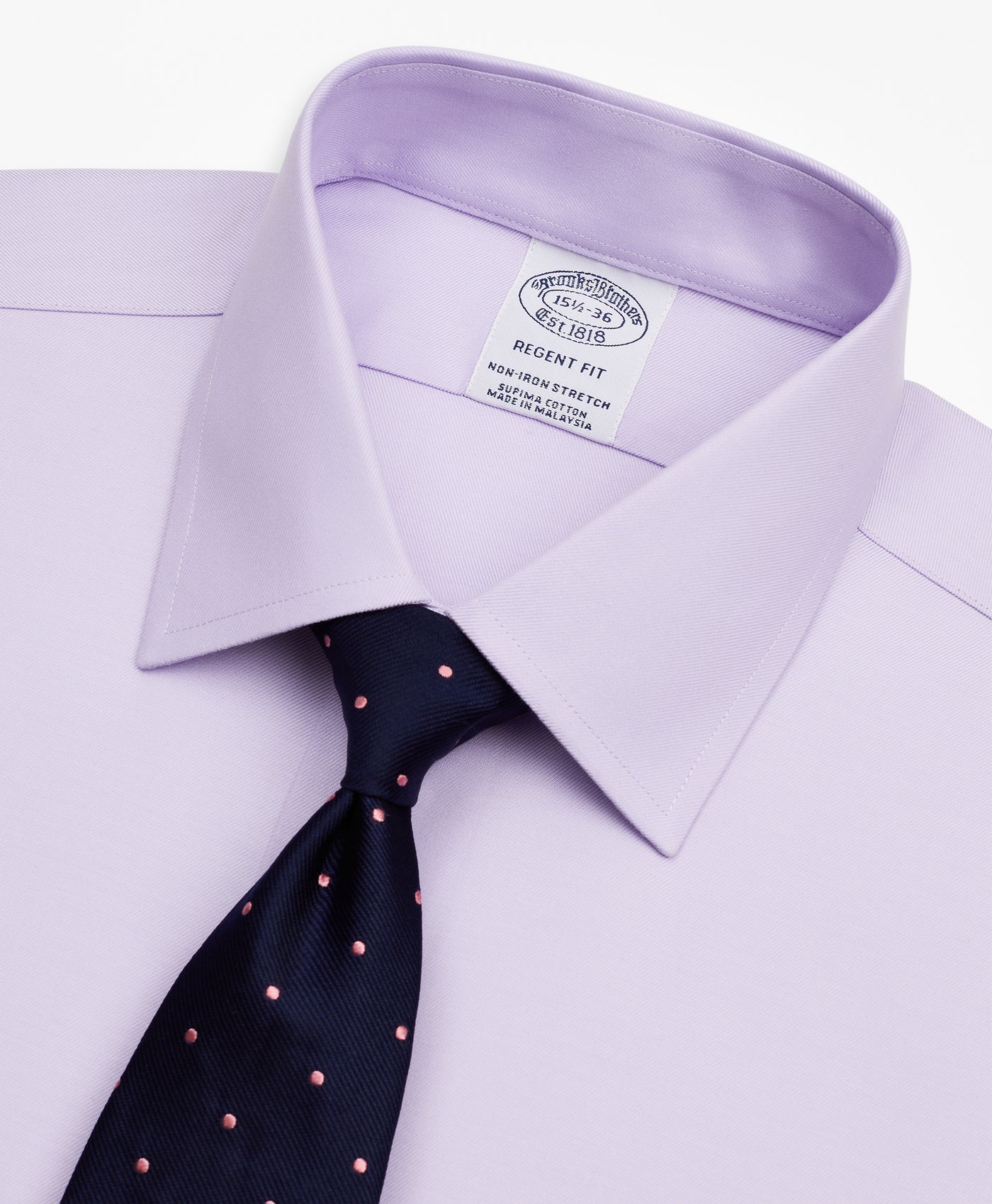 Stretch Regent Regular-Fit  Dress Shirt, Non-Iron Twill Ainsley Collar - Brooks Brothers Canada