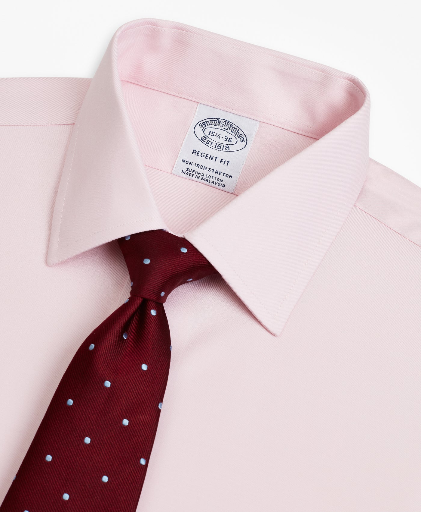 Stretch Regent Regular-Fit  Dress Shirt, Non-Iron Twill Ainsley Collar - Brooks Brothers Canada