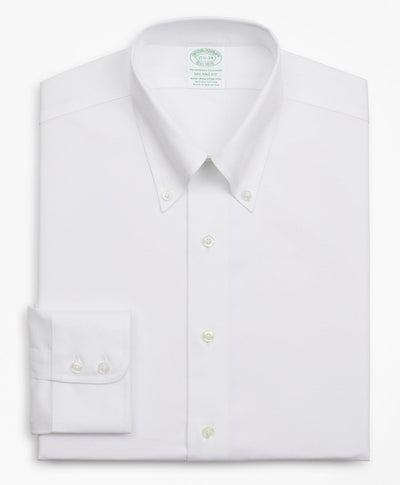 Stretch Milano Slim-Fit Dress Shirt, Non-Iron Twill Button-Down Collar - Brooks Brothers Canada