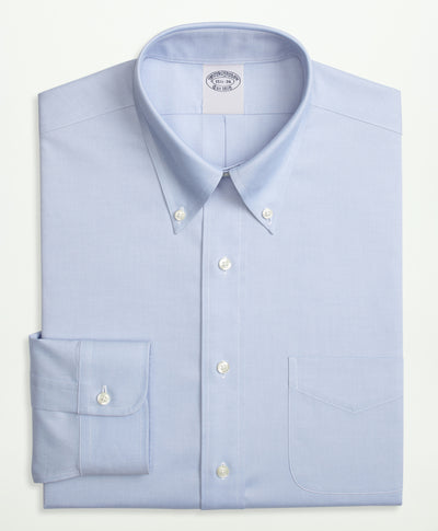 Regent Regular-Fit Stretch Supima Cotton Non-Iron Pinpoint Oxford Button-Down Collar Dress Shirt - Brooks Brothers Canada