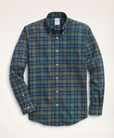 Milano Slim-Fit Portuguese Flannel Tartan Shirt - Brooks Brothers Canada