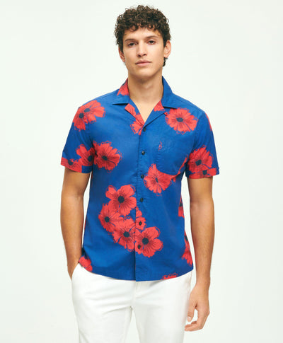 Poplin Flower Camp Shirt - Brooks Brothers Canada