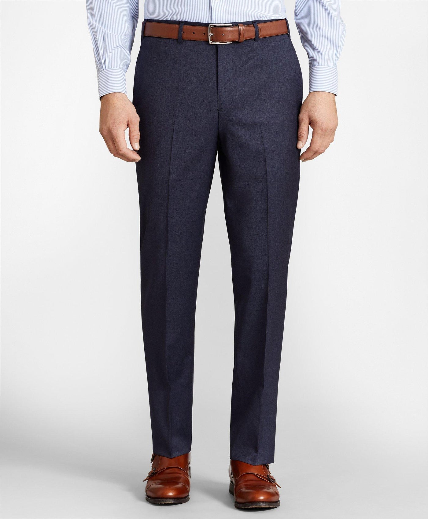 Brooks Brothers Flex Regent-Fit Wool Trousers Unfinished Bottom - Brooks Brothers Canada