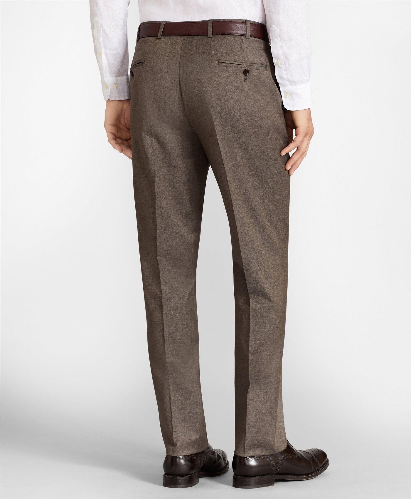 Brooks Brothers Flex Regent-Fit Wool Trousers Unfinished Bottom - Brooks Brothers Canada