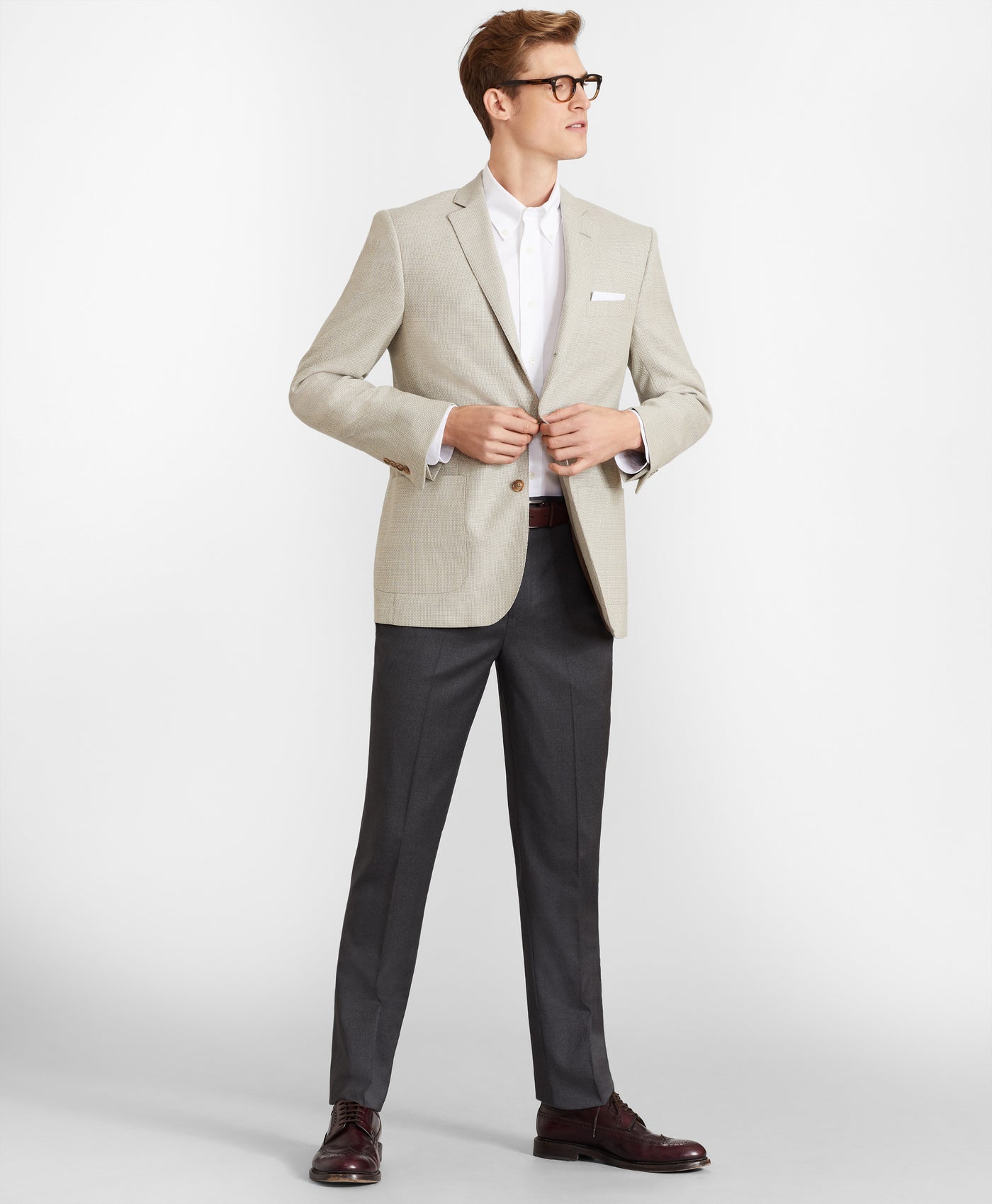 Brooks Brothers Flex Milano-Fit Wool Trousers - Brooks Brothers Canada