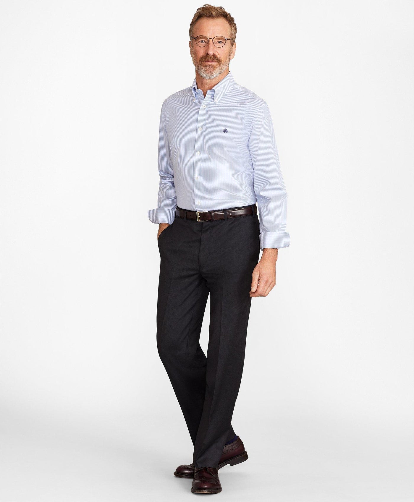 Brooks Brothers Flex Madison-Fit Wool Trousers - Brooks Brothers Canada