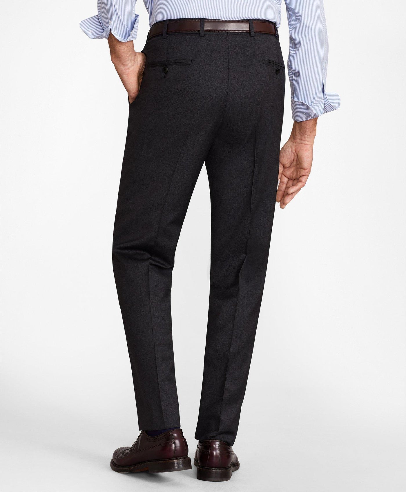 Brooks Brothers Flex Madison-Fit Wool Trousers - Brooks Brothers Canada