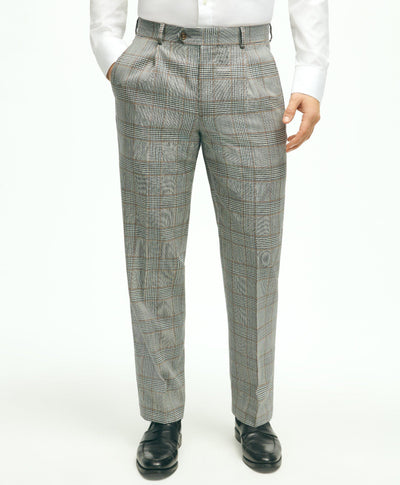 Regent Fit Wool Check Suit Pants - Brooks Brothers Canada