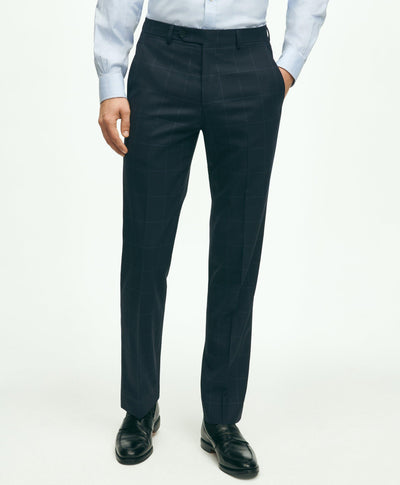 Brooks Brothers Explorer Collection Regent Fit Merino Wool Windowpane Suit Pants - Brooks Brothers Canada
