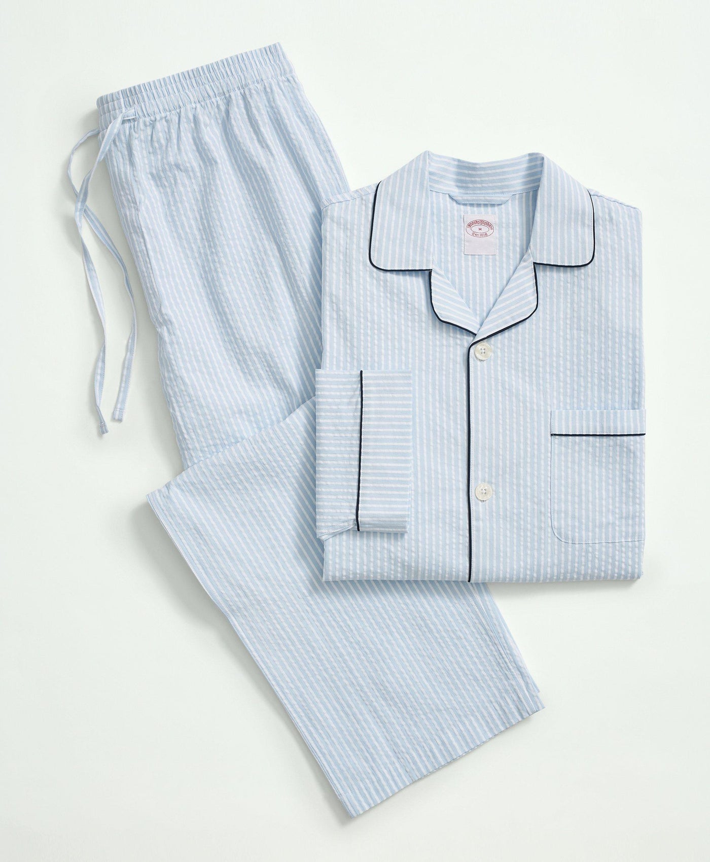 Cotton Seersucker Pajamas - Brooks Brothers Canada
