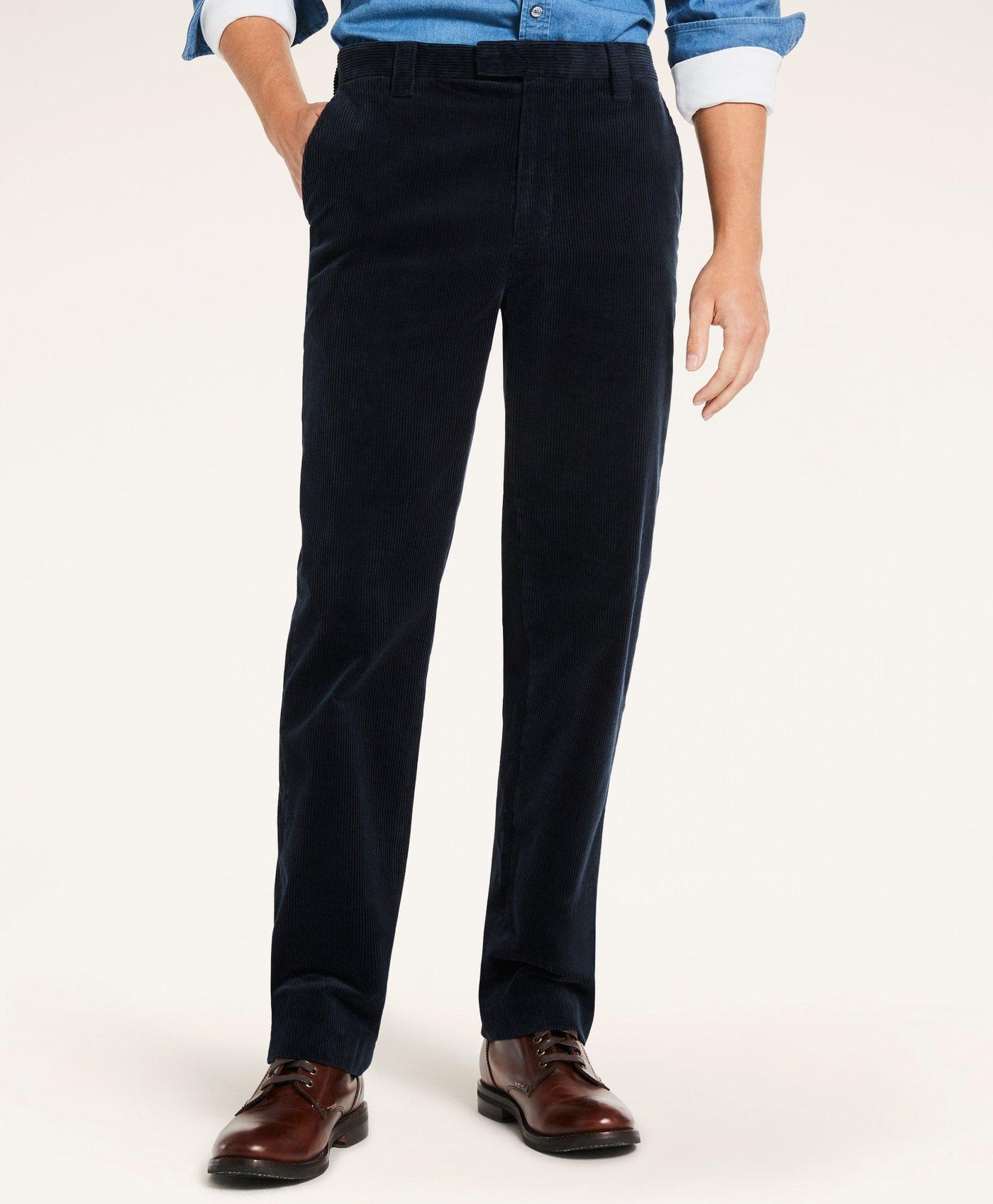 Clark Straight-Fit Wide-Wale Corduroy Pants - Brooks Brothers Canada