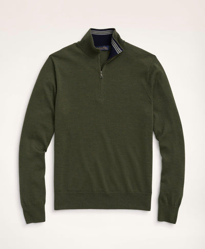 Merino Half-Zip Sweater - Brooks Brothers Canada