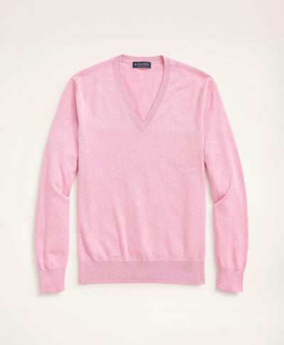 Supima Cotton V-Neck Sweater - Brooks Brothers Canada