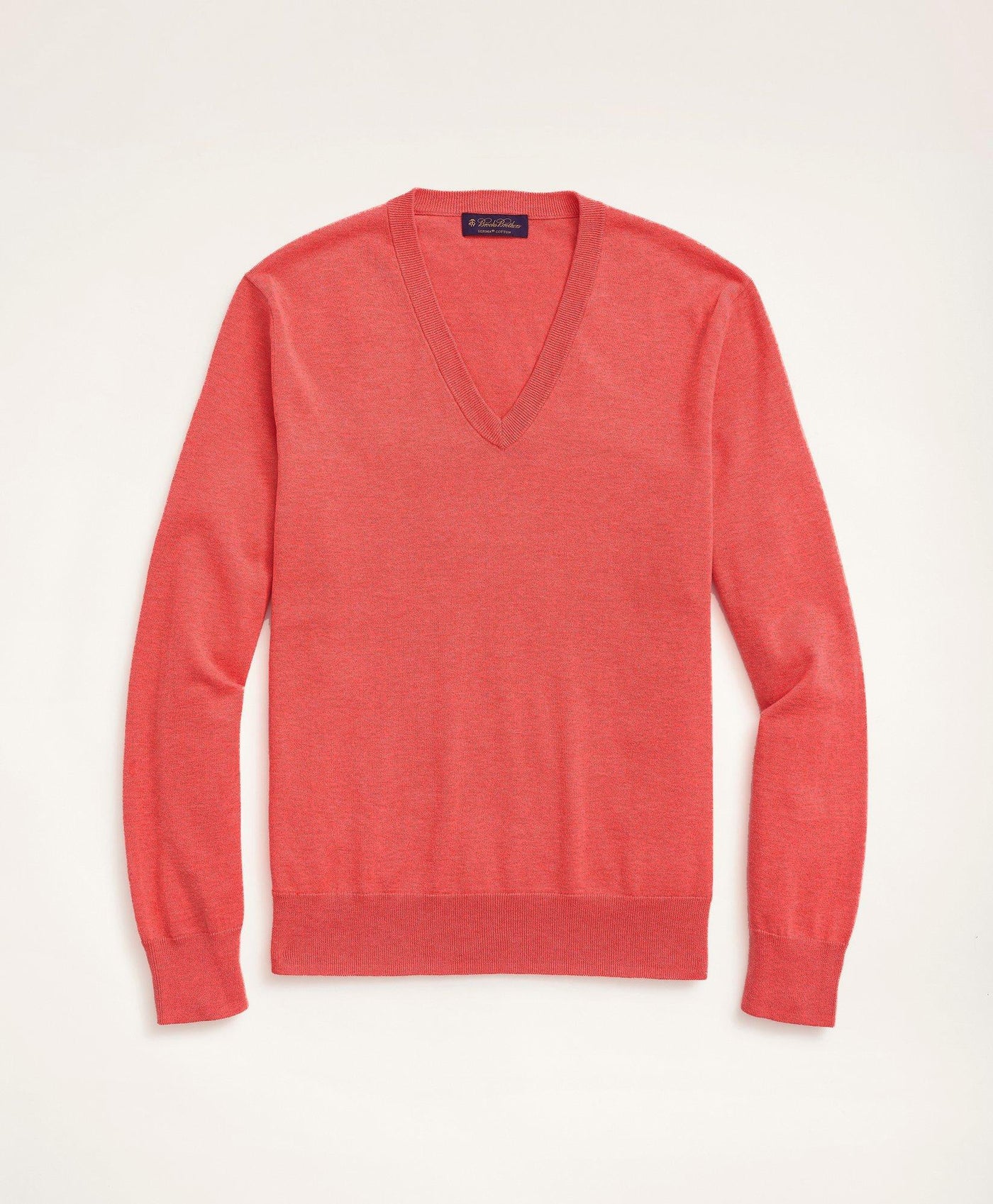 Supima Cotton V-Neck Sweater - Brooks Brothers Canada