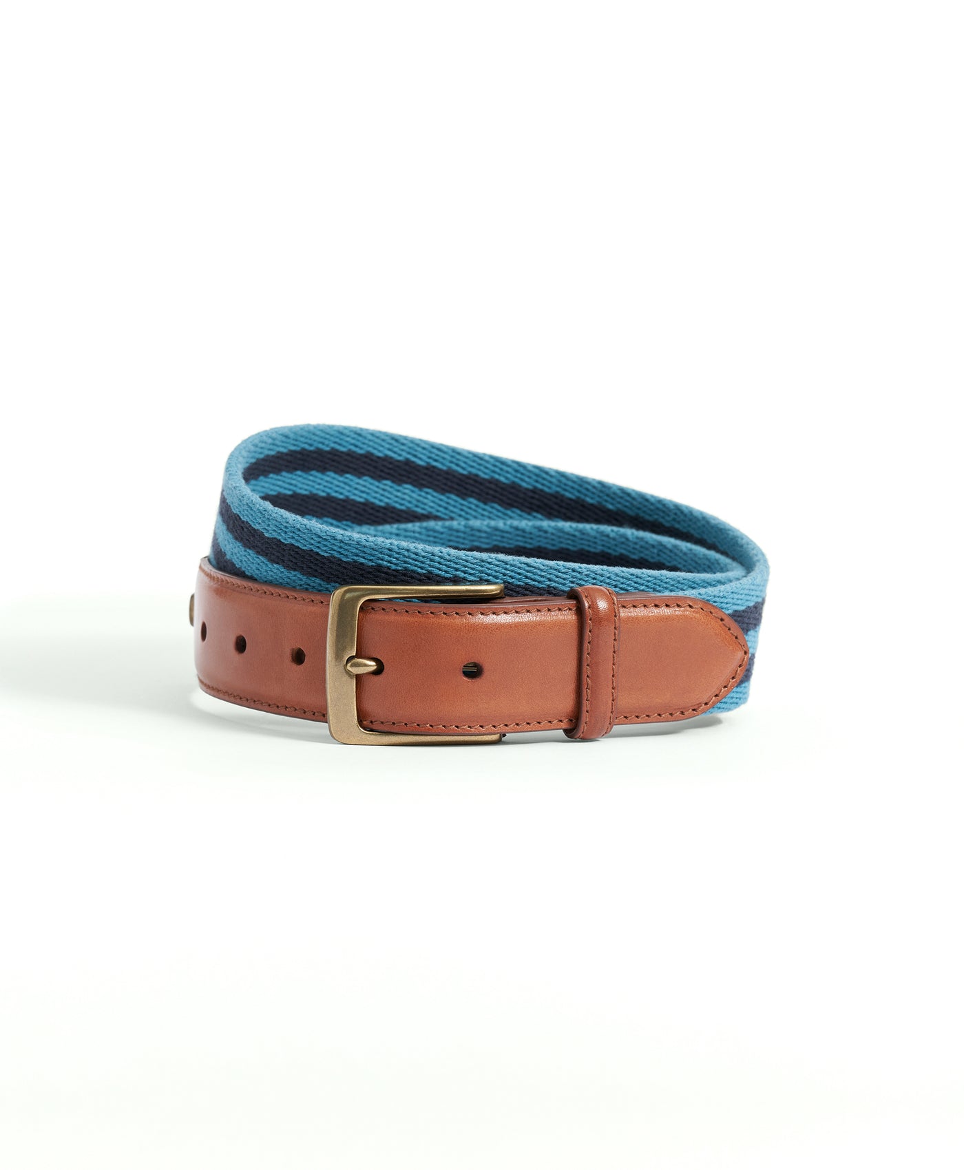 Webbed Cotton Striped Belt - Brooks Brothers Canada