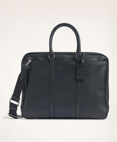 Pebbled Leather Briefcase - Brooks Brothers Canada