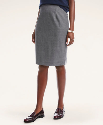 The Essential Brooks Brothers Stretch Wool Pencil Skirt - Brooks Brothers Canada