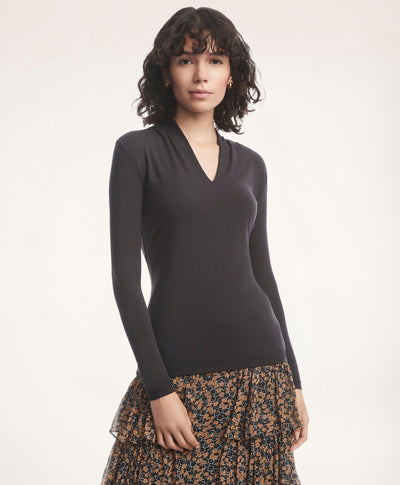 Draped Knit Top - Brooks Brothers Canada