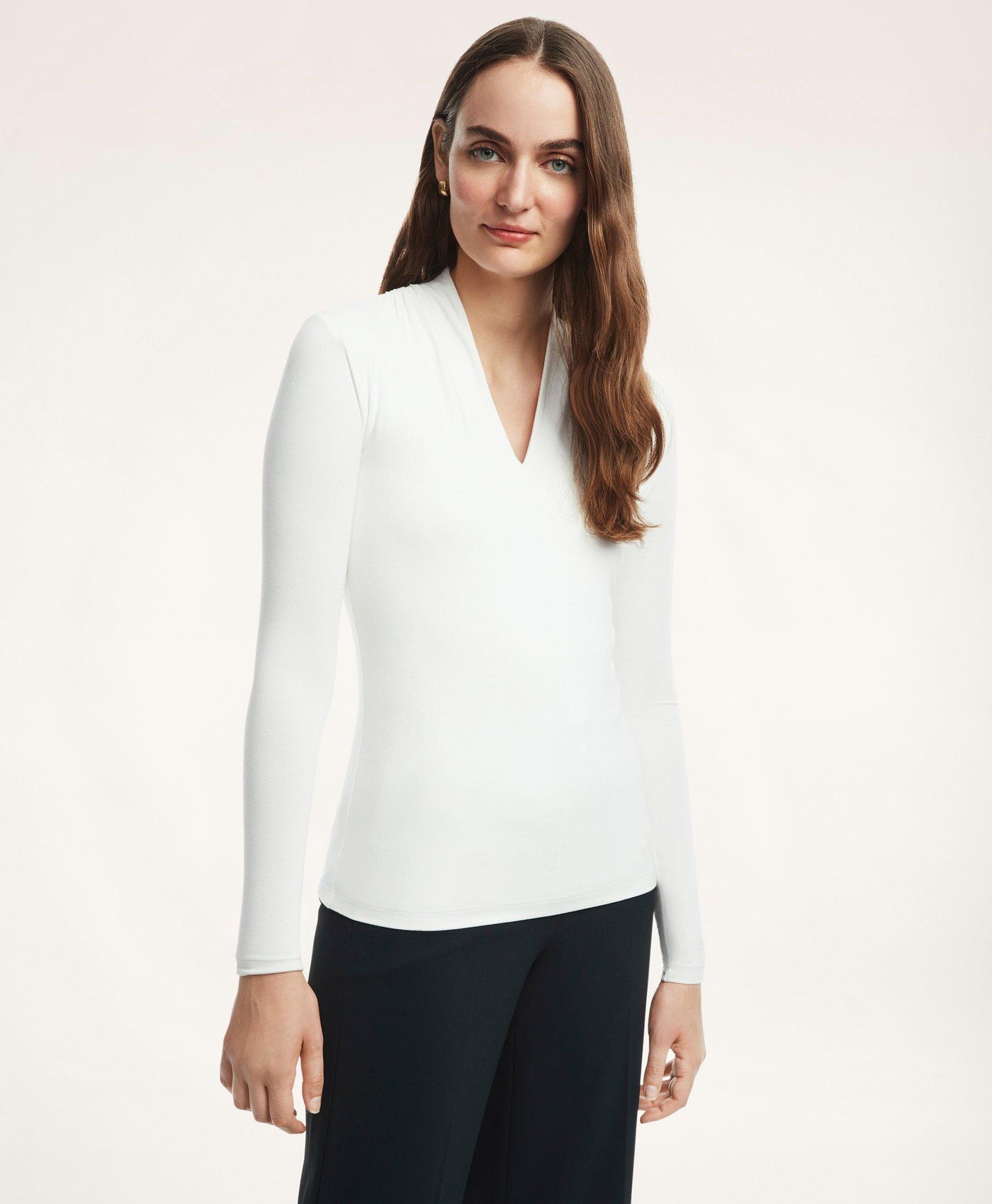 Draped Knit Top - Brooks Brothers Canada