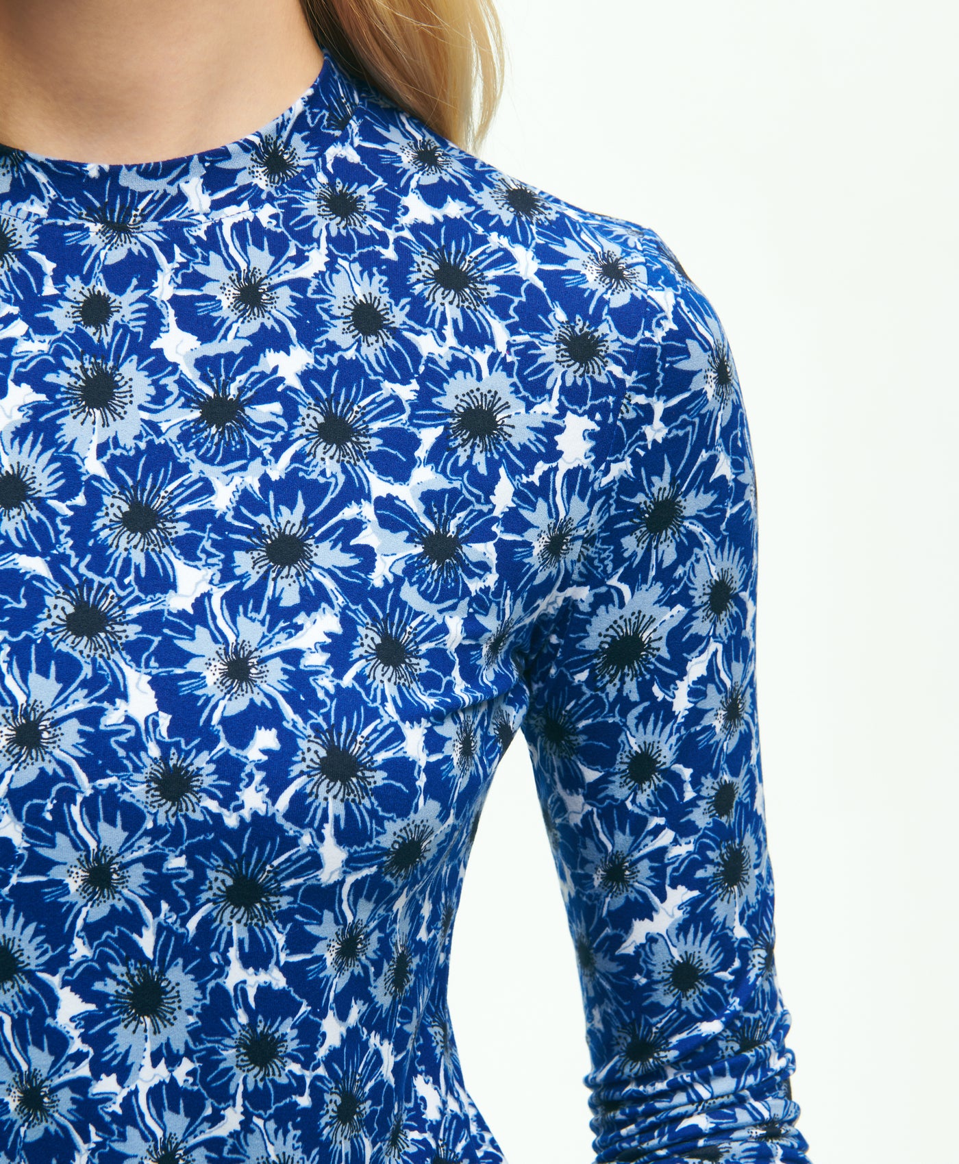 Poppy Print Long-Sleeve Top - Brooks Brothers Canada