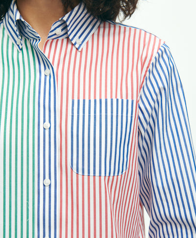 Classic Fit Supima Cotton Fun Stripe Shirt - Brooks Brothers Canada