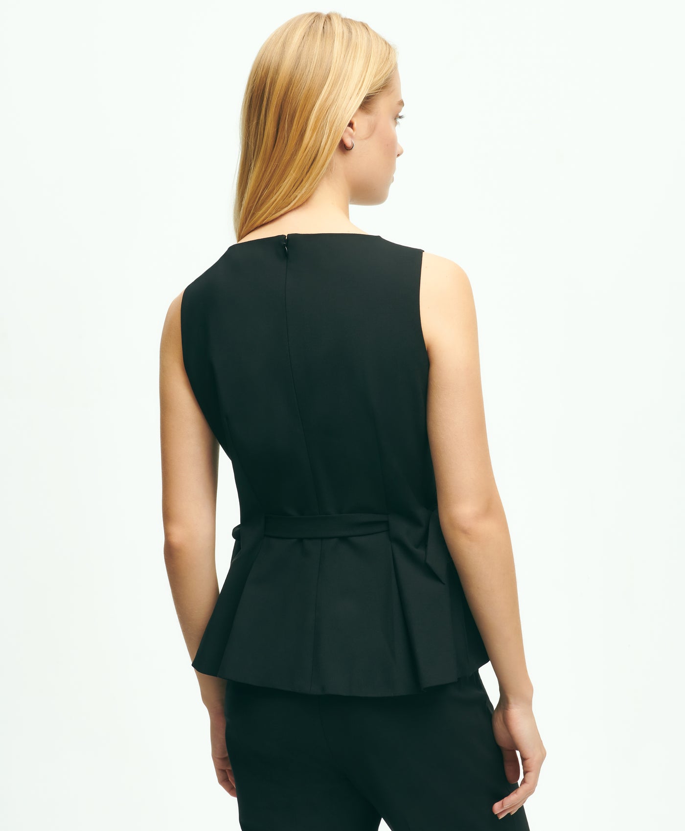 The Essential Brooks Brothers Stretch Wool Peplum Top - Brooks Brothers Canada